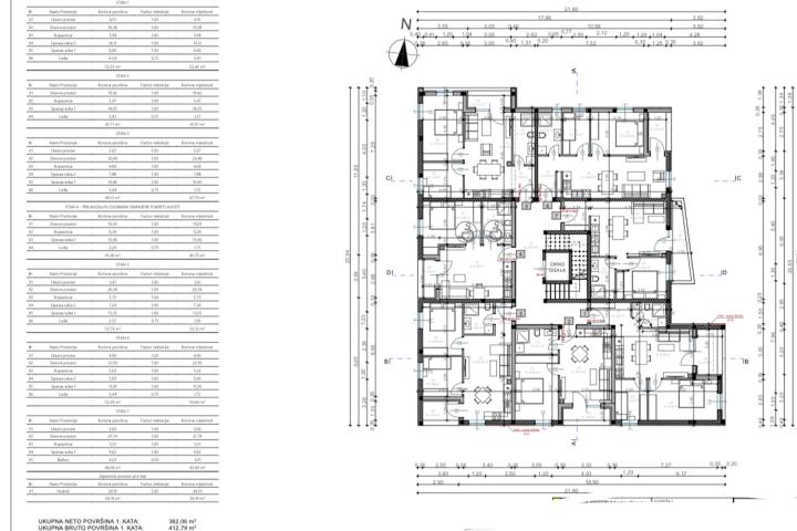 Pula, stan s dvije spavaće sobe novogradnja 50 m2