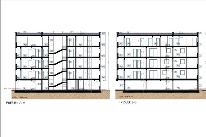 Pula, dvosoban stan u novogradnji nadomak bitnih sadržaja 52, 80m2