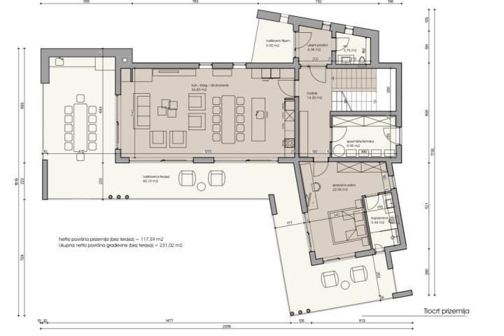 Istra, okolica Marčane - građevinsko zemljište 3040 m2 s gotovim projektom za 3 vile