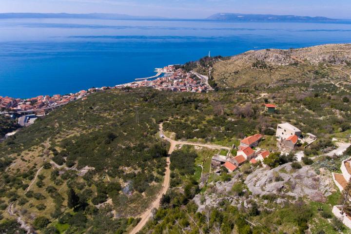 Podgora, građevinsko zemljište s otvorenim pogledom na more