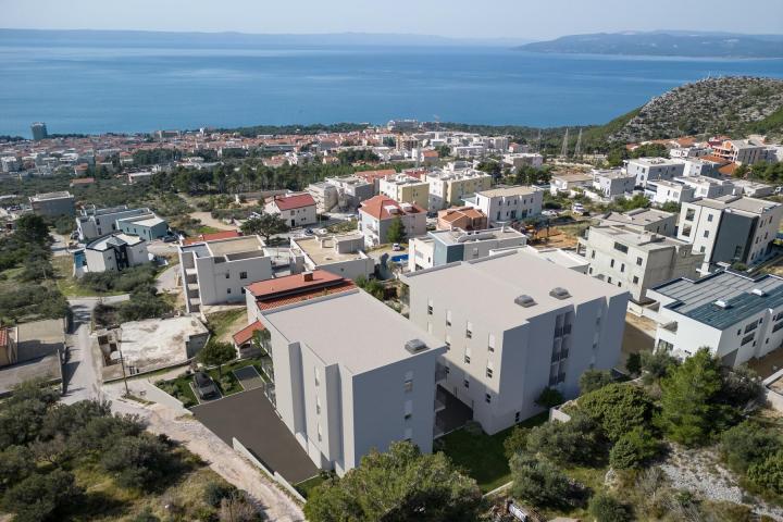 Makarska, novogradnja jednosoban stan s pogledom na more S5