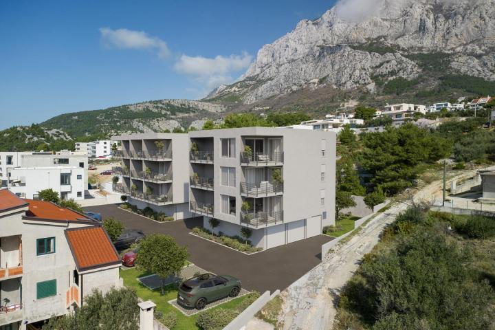 Makarska, novogradnja jednosoban stan s pogledom na more S5