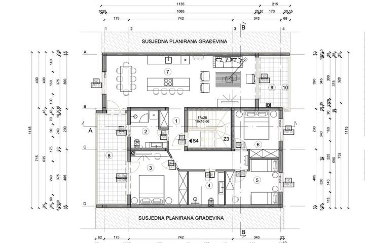 Pula, trosoban stan S4, 118 m2 na atraktivnoj lokaciji