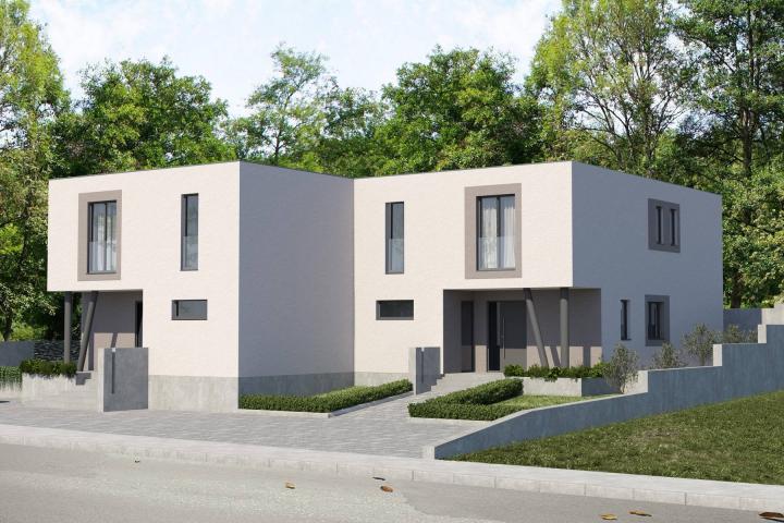 Istra, Labin - četverosoban stan A u kvalitetnoj duplex kući novogradnje s vrtom, NKP 136. 40 m2