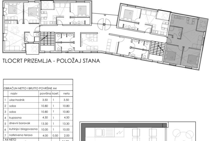 Istra, Medulin, A4 stan u prizemlju 56, 90 m2, novogradnja - 300 m od mora