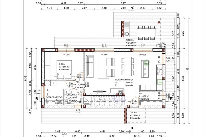 Istra, Rakalj - moderna samostojeća kuća sa bazenom na mirnoj lokaciji, NKP 140. 50 m2