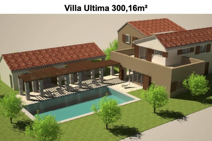 Istra, Kršan, zemljište 45. 000 m2 s projektom za 32 ville