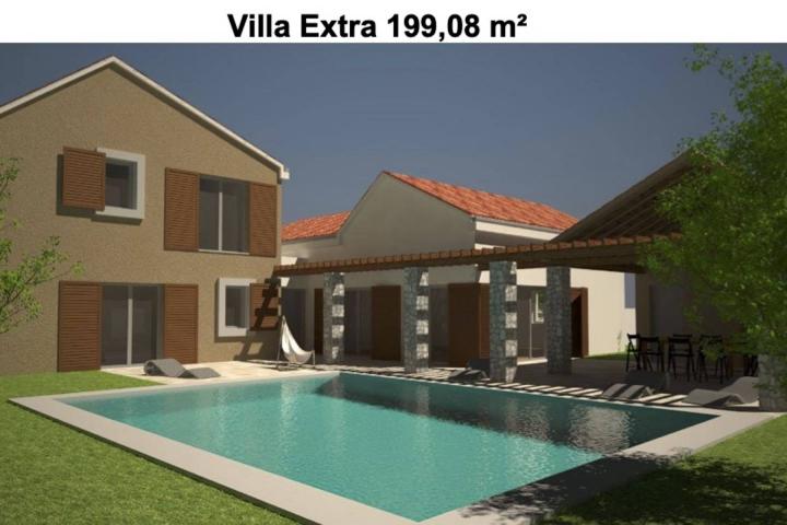 Istra, Kršan, zemljište 45. 000 m2 s projektom za 32 ville