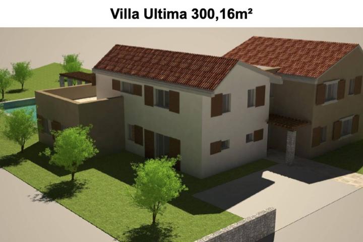 Istra, Kršan, zemljište 45. 000 m2 s projektom za 32 ville