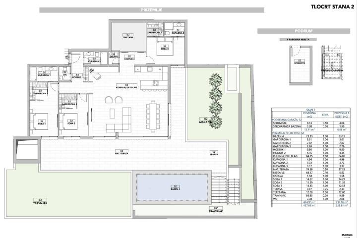 Opatija, četverosoban stan s pogledom na cijeli Kvarner, NKP 238, 91 m2