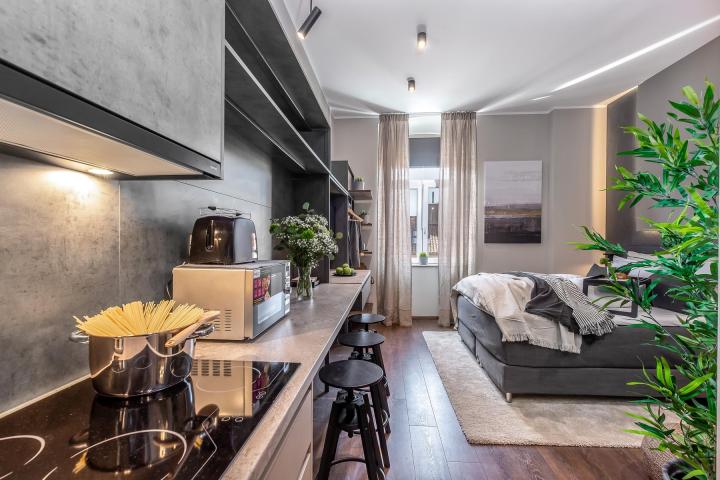 Rijeka, Centar, novouređen luksuzan stan NKP 78 m2 s tri apartmana