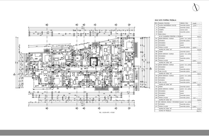 Istra, Štinjan, jednsoban stan AB u prizemlju NKP 49, 40m2 - novogradnja 