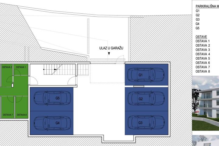 Kaštela, dvosoban stan 61, 4 m2 prizemlje s vrtom od 144m2