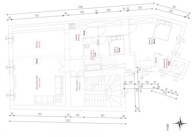 Wohnung Donji grad, Donji Grad, 109m2