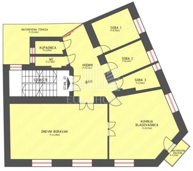 Wohnung Črnomerec, 138,69m2