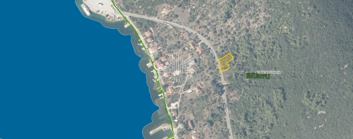 Dugi otok - Brbinj, građevinsko zemljište u blizini mora