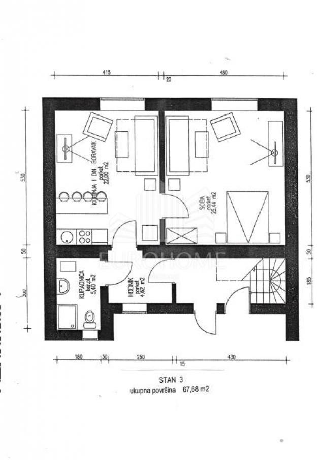 Wohnung Donji grad, Donji Grad, 137m2