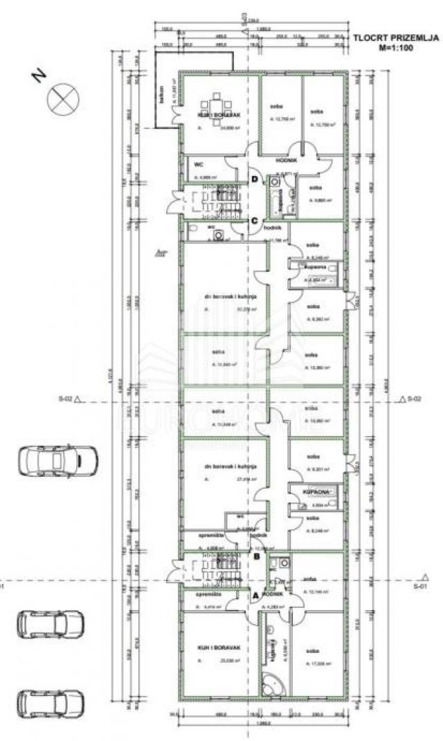 NOVOGRADNJA, TROSOBNI STAN 85. 10m2, VRT, BLATO