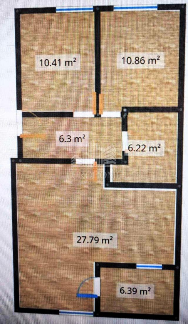 TROSOBAN STAN 67m2, VOLTINO, TREŠNJEVKA