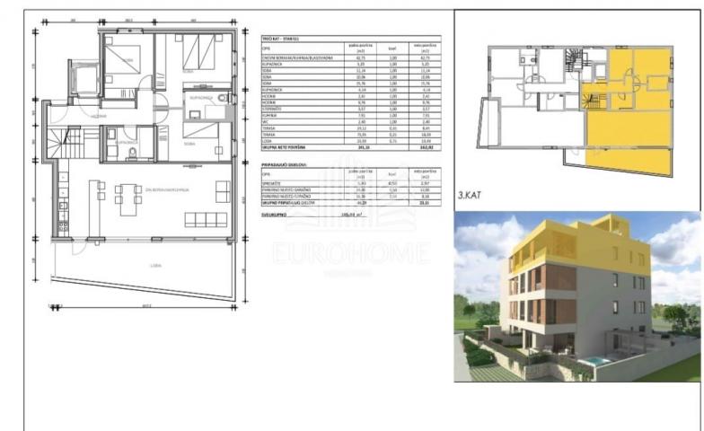 Wohnung Borik, Zadar, 185m2