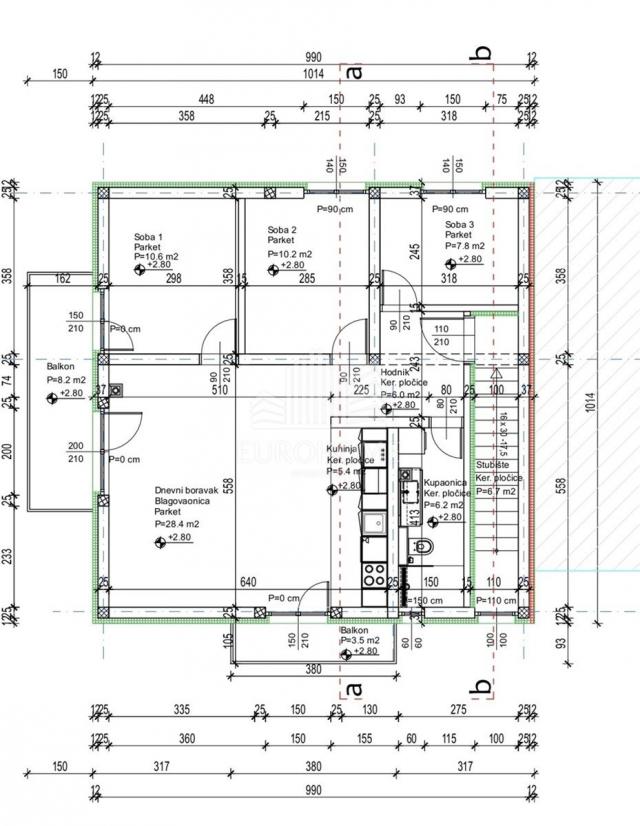 NOVOGRADNJA 4S STAN 81m2 + VPM, RETKOVEC