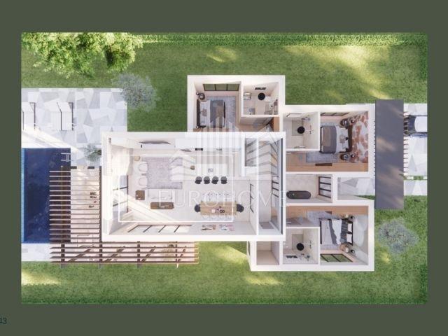 VILA U ISTRI SA OKUĆNICOM 840m2, NOVOGRADNJA