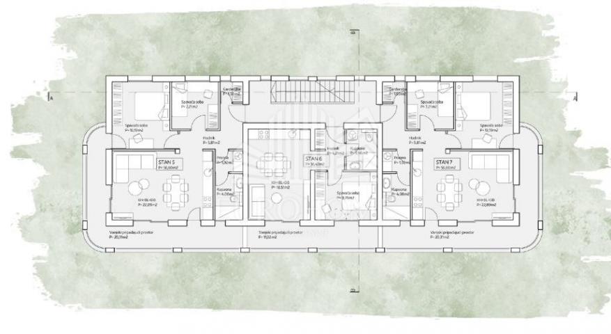 Zadar, Plovanija, novogradnja, dvosobni stan 78 m2+ parking