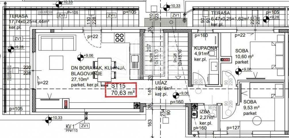 Flat Odra, Novi Zagreb - Zapad, 77,34m2