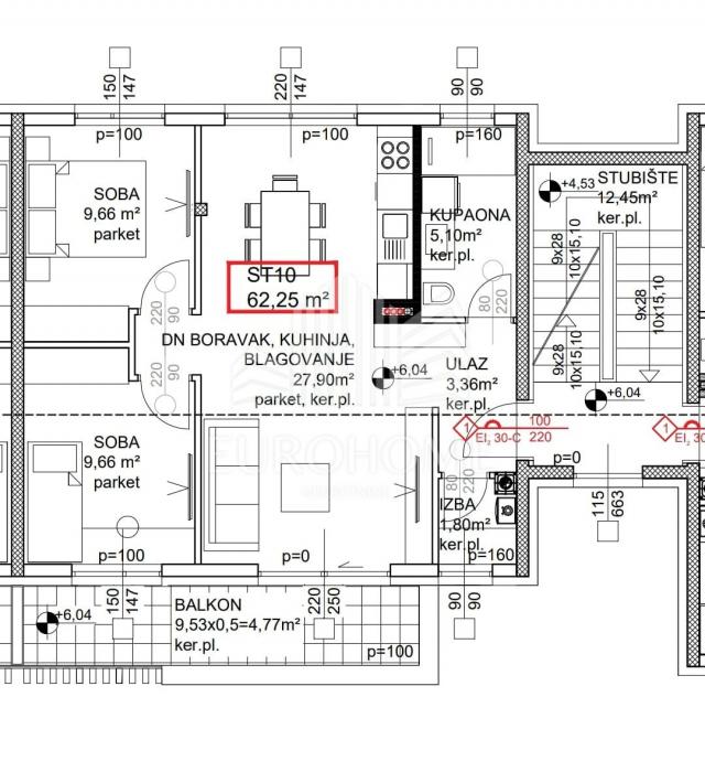 Flat Odra, Novi Zagreb - Zapad, 72,81m2