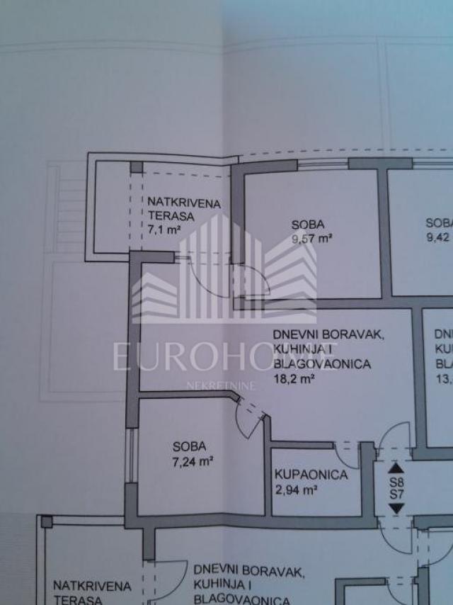 Pag, Povljana, 2S+DB apartman 45 m2 200 m od plaže + parking