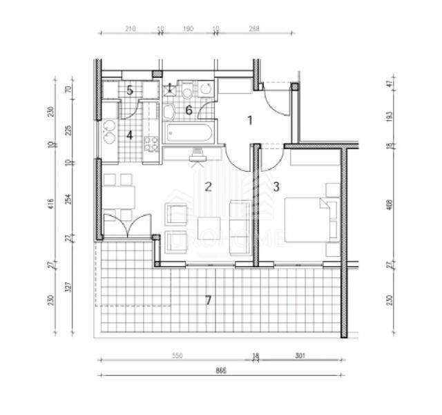 Wohnung Sesvetski Kraljevec, Sesvete, 54,86m2