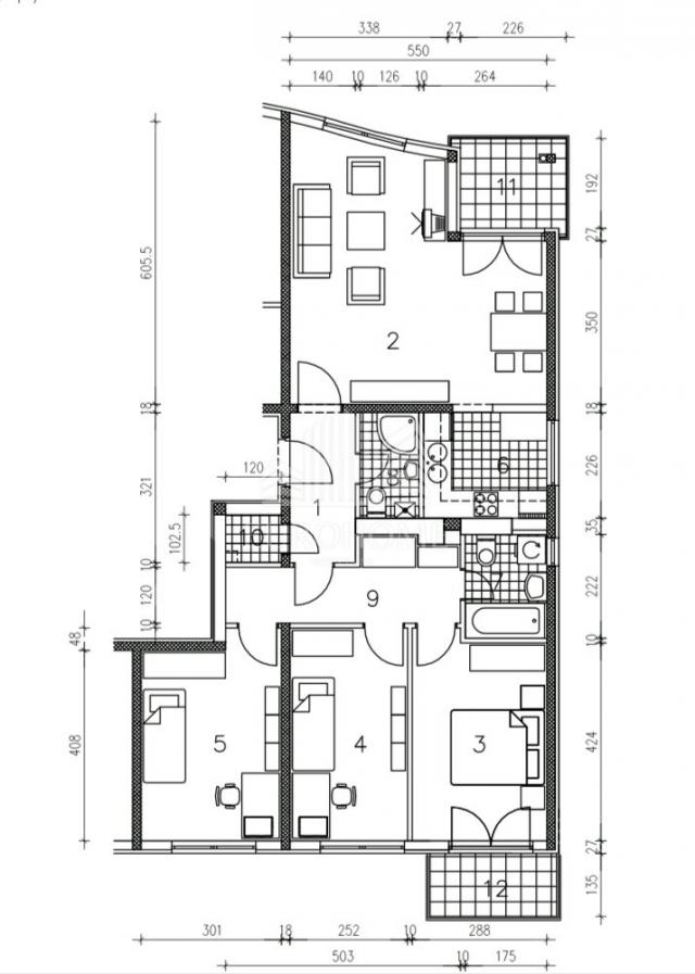 Wohnung Sesvetski Kraljevec, Sesvete, 94,15m2