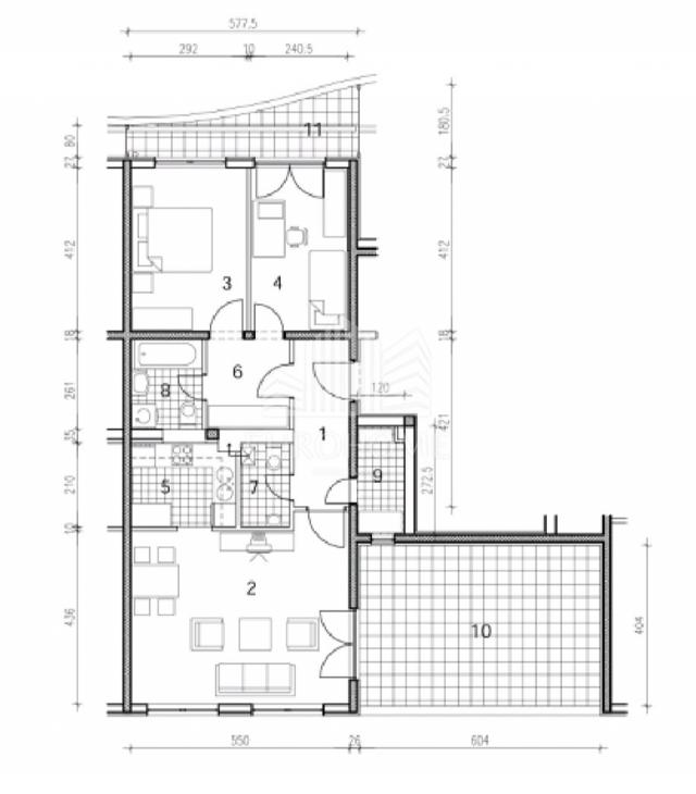 Wohnung Sesvetski Kraljevec, Sesvete, 80,37m2