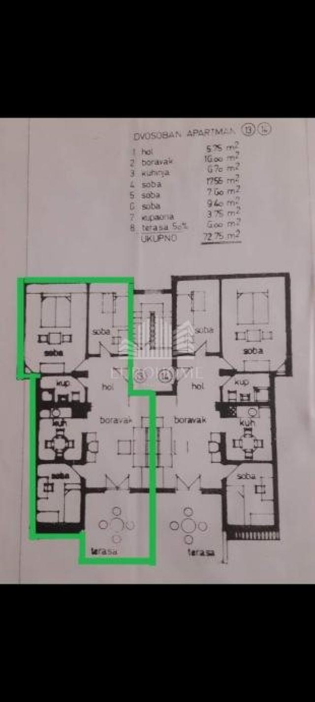 Apartment Sveti Filip i Jakov, Sveti Filip I Jakov, 72,75m2