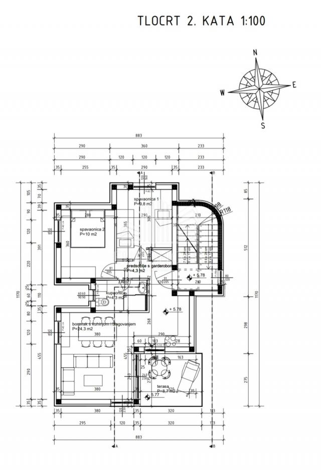 Grundstück Vodice, 438m2