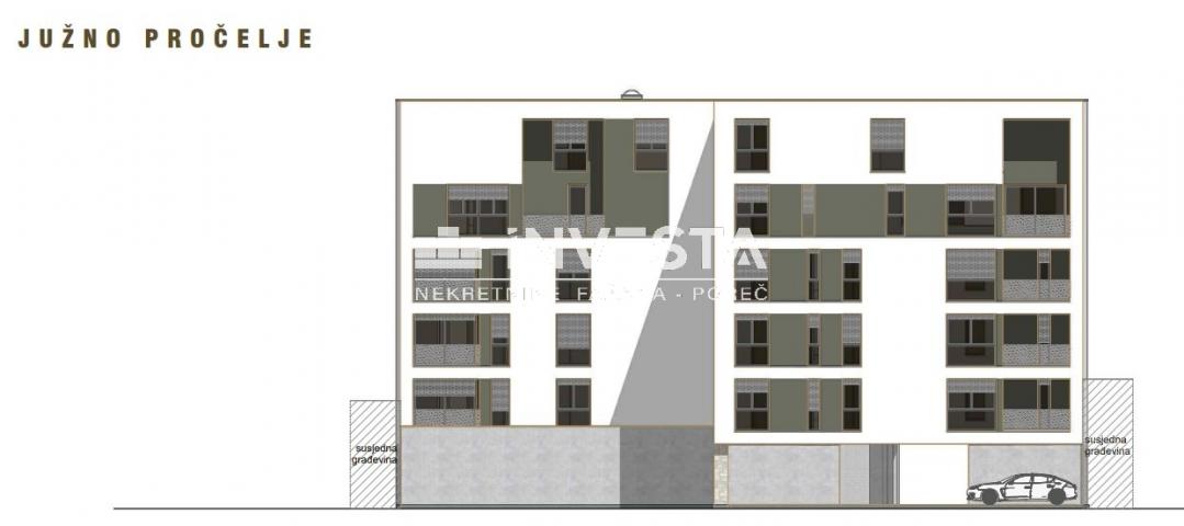 Pula, Centar, dvoetažni stan na 4. katu 166, 02 m2, 4SS+DB, novogradnja