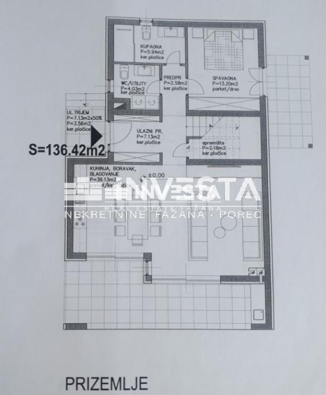 Pula, Galižana, kuća za odmor 136m2, 3SS+DB, garaža, pogled na more