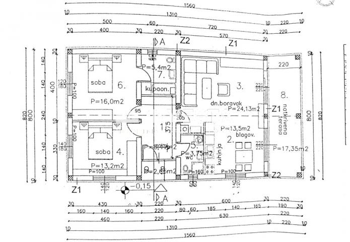 Juršići, zemljište od 20. 000 m2 s projektom, započeta gradnja 