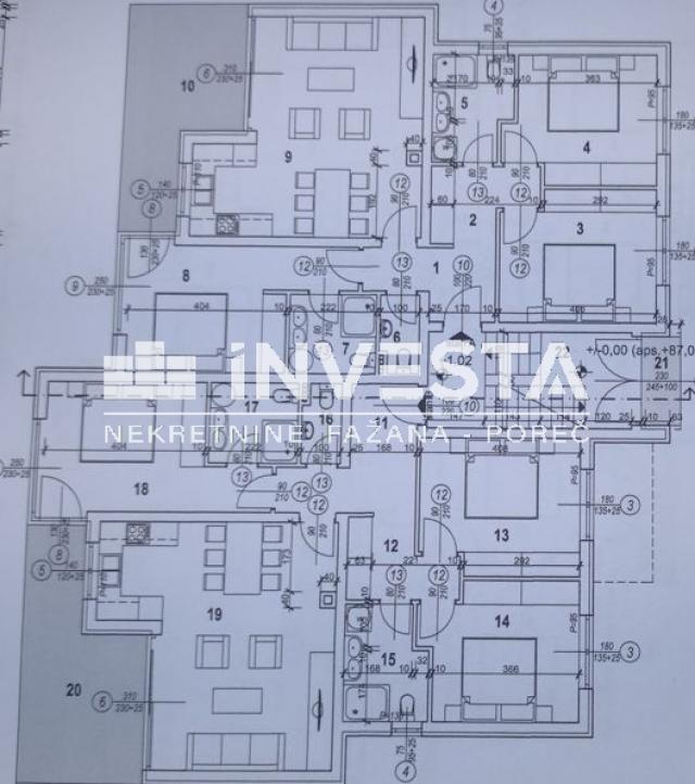 Poreč okolica, stan u prizemlju s bazenom, 93 m2, novogradnja