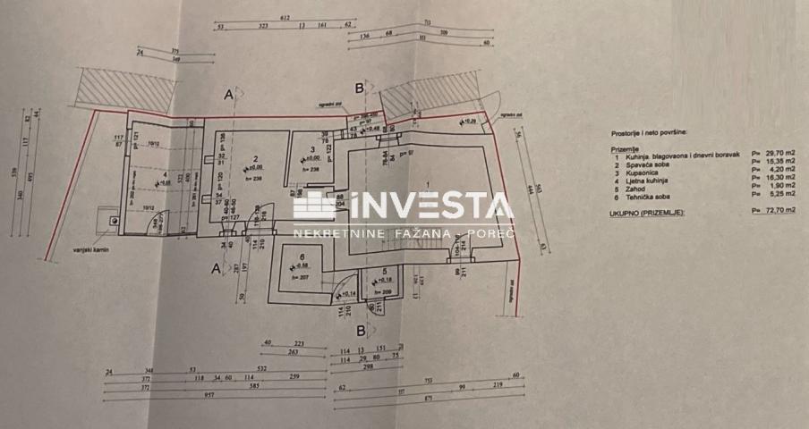 Kanfanar okolica, Luksuzna istarska kamena vila s bazenom i 3SS