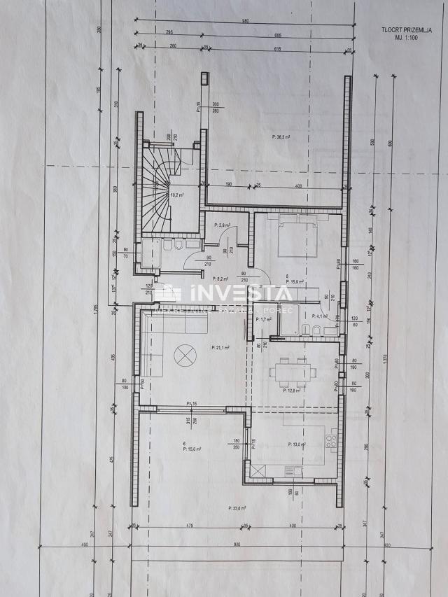 Pula okolica, atraktivno građevinsko zemljište s idejnim projektom