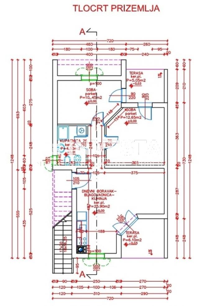 Medulin, stan 70, 42 m2 na vrhunskoj lokaciji, 2SS+DB, 200 m od mora