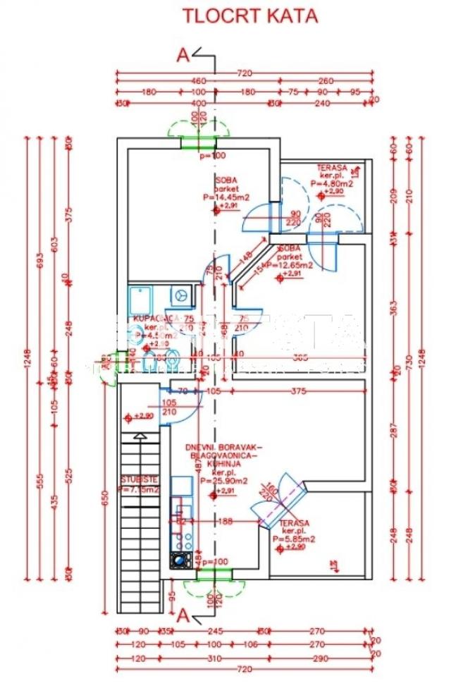 Medulin, stan 72, 38 m2 na vrhunskoj lokaciji, 2SS+DB, 200 m od mora