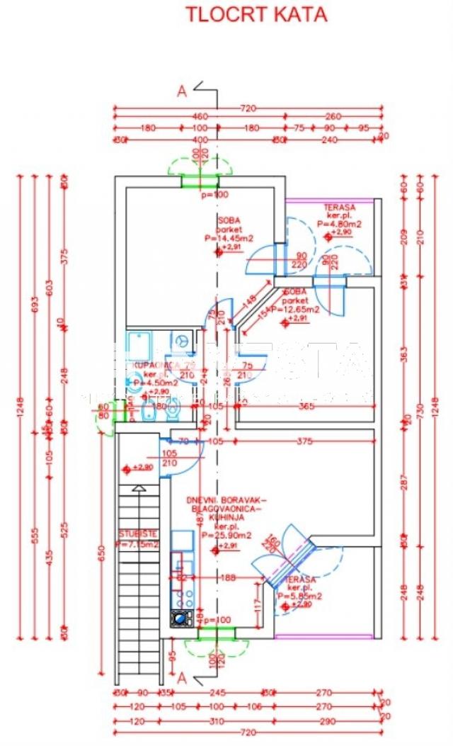 Medulin, stan 72, 22 m2 na vrhunskoj lokaciji, 2SS+DB, 200 m od mora