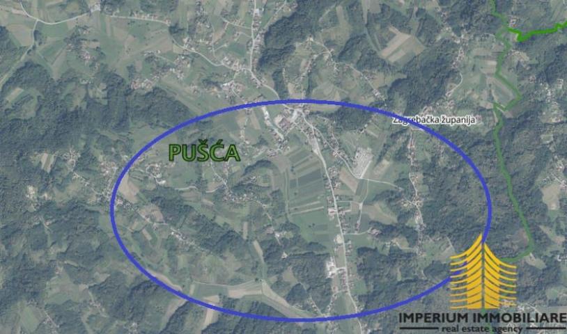 Građevinsko zemljište: Pušča 1674m2 + šuma 4000m2