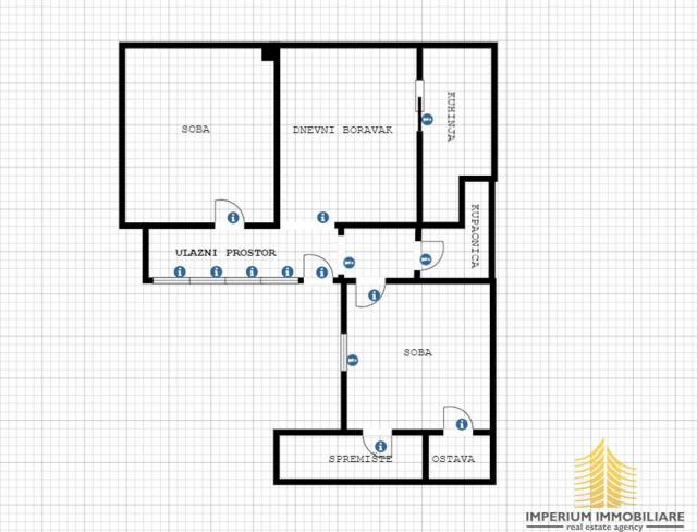 Stan: Zagreb 62. 00 m2 + dvorište 10 m2, blizina Green golda