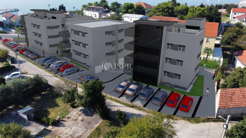 Sukošan - penthouse 132m2, 100m do mora, pogled more