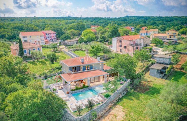 Otok Krk, Malinska - ekskluzivna villa 320m2, pogled na more