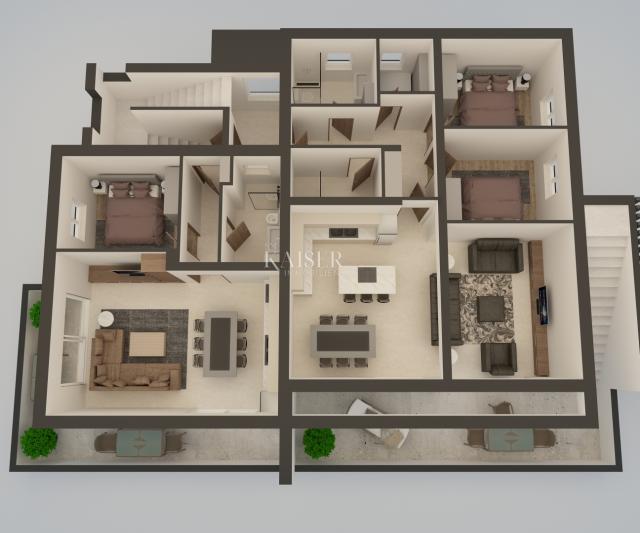 Sukošan - apartman 2S+DB, 97m2, 100m do mora