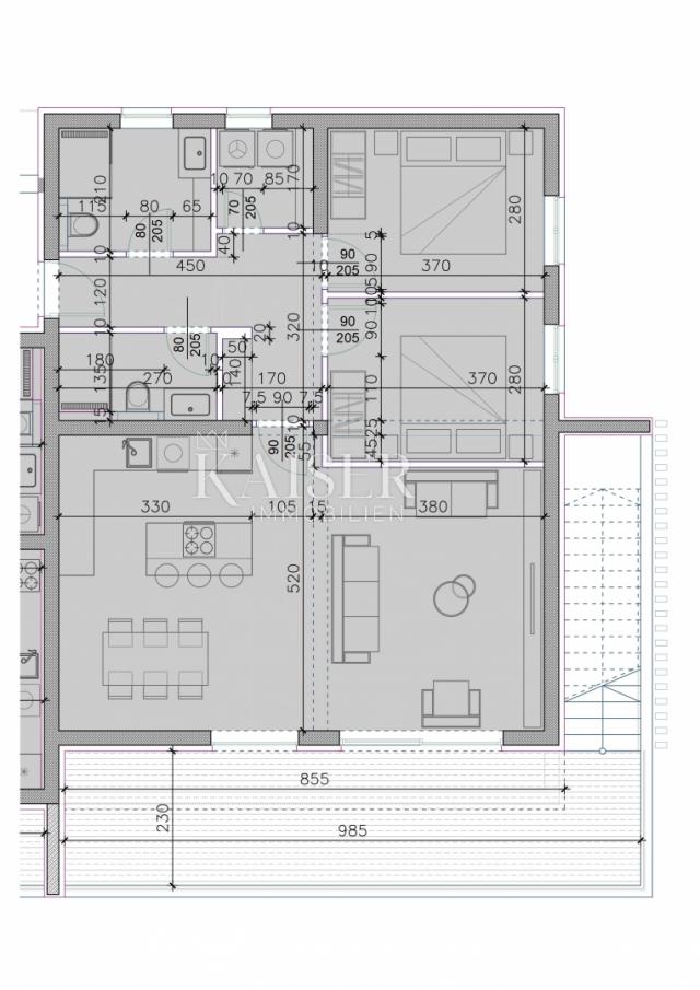 Apartment Sukošan, 122,92m2